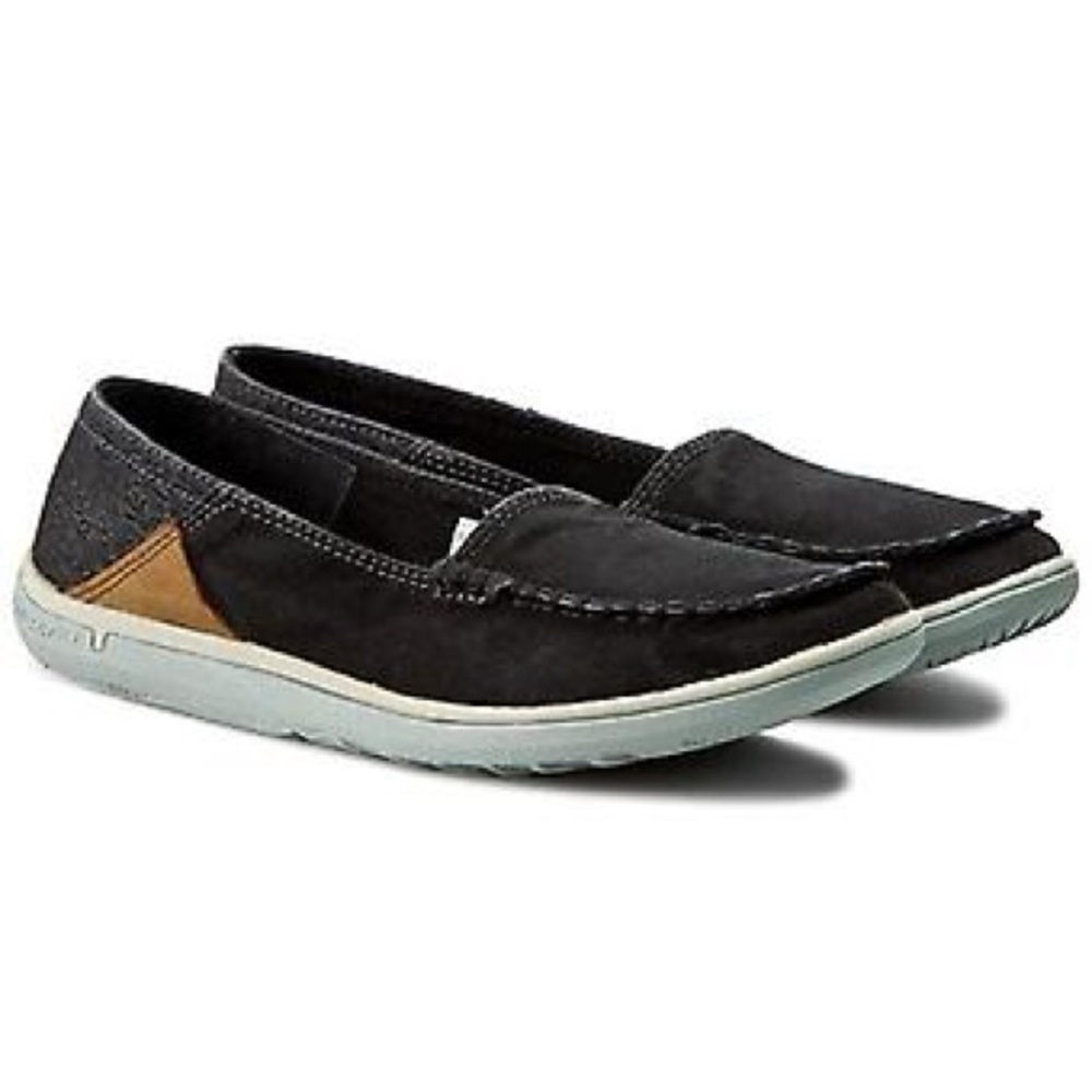 NEW!! Merrell Duskair Moc Stylish Black Canvas Loafers for Women Size 6M